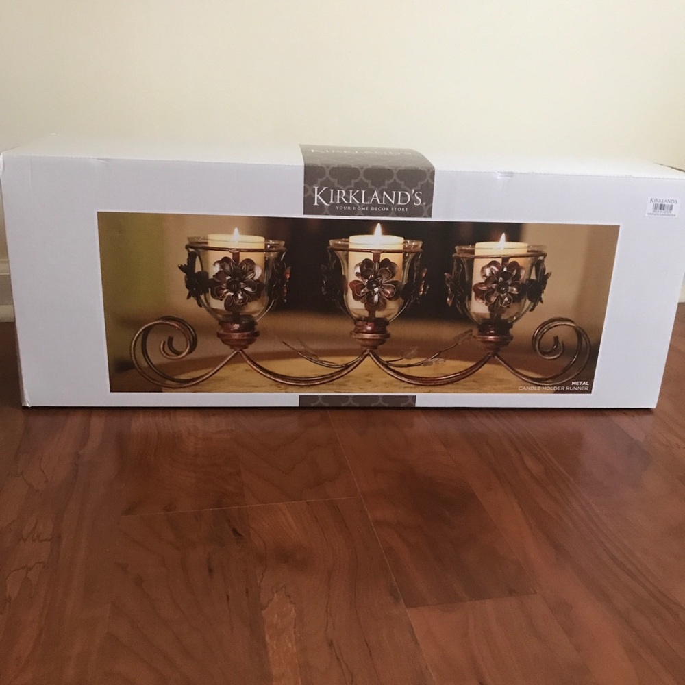Home decor candles holder brand new unopened box.